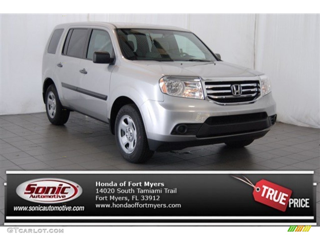 2015 Pilot LX - Alabaster Silver Metallic / Gray photo #1