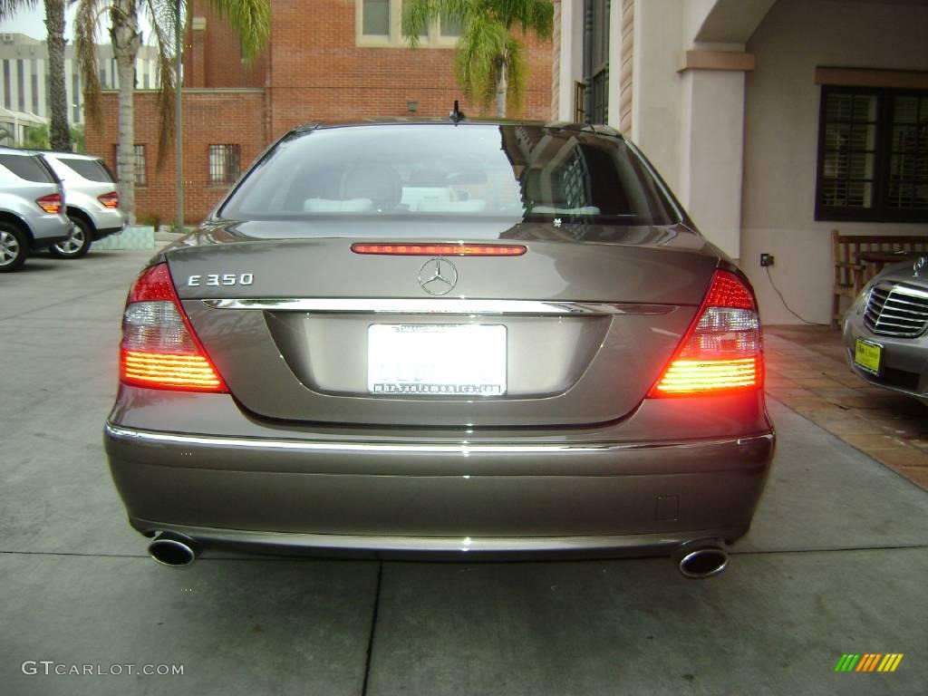 2008 E 350 Sedan - Indium Grey Metallic / Cognac Brown/Black photo #4