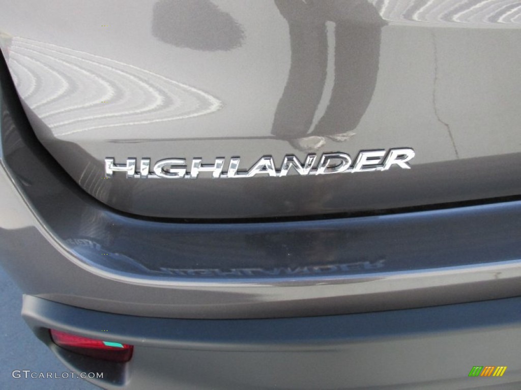 2015 Highlander XLE - Predawn Gray Mica / Black photo #13