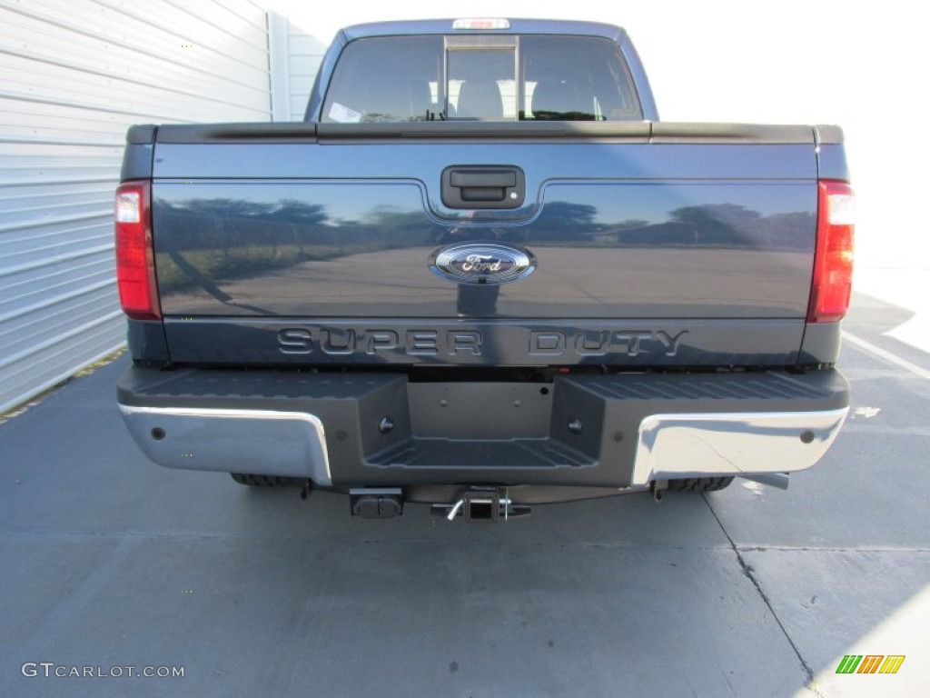 2015 F250 Super Duty Lariat Crew Cab 4x4 - Blue Jeans / Black photo #5