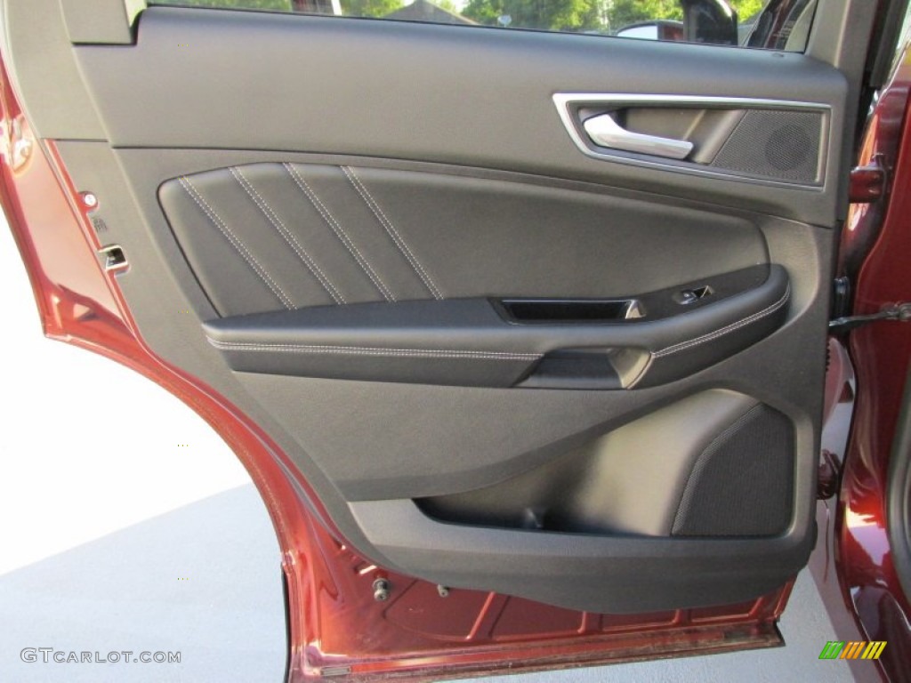 2015 Ford Edge Sport Ebony Door Panel Photo #103322836