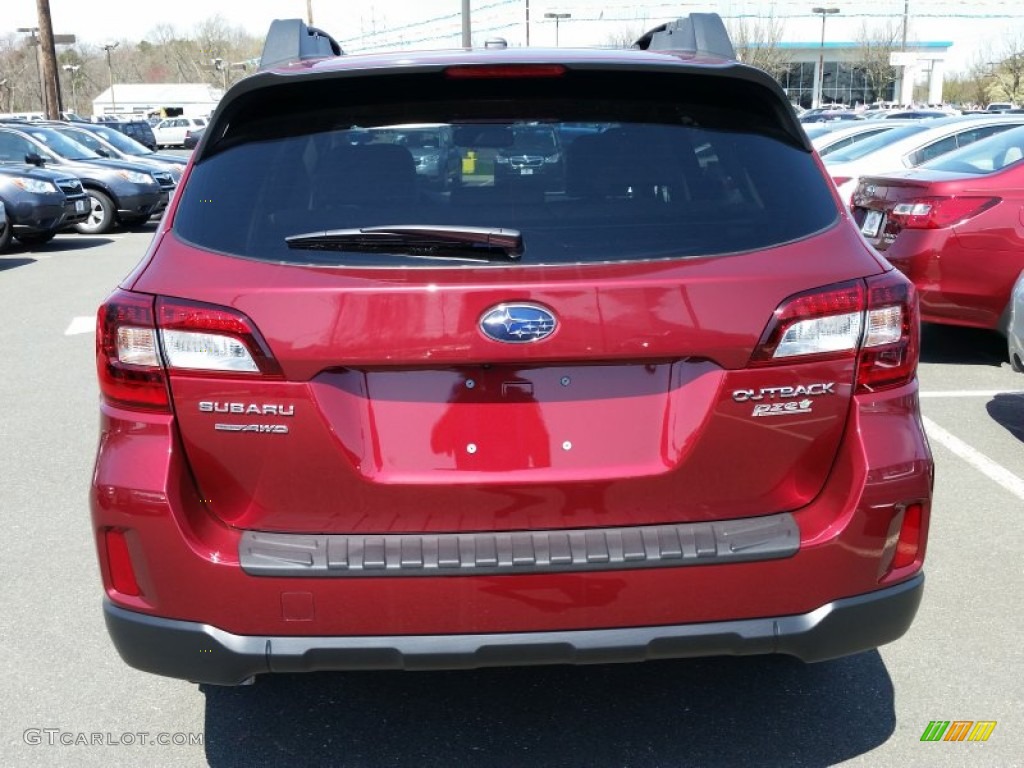 2015 Outback 2.5i Limited - Venetian Red Pearl / Warm Ivory photo #5