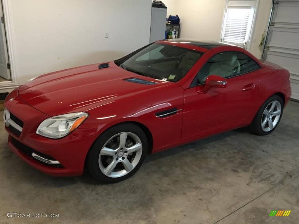 2014 SLK 250 Roadster - Mars Red / Sahara Beige photo #8