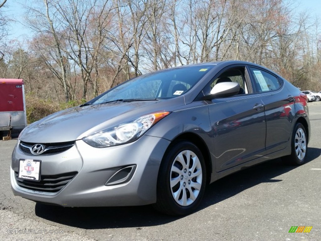 2012 Elantra GLS - Harbor Gray Metallic / Gray photo #1