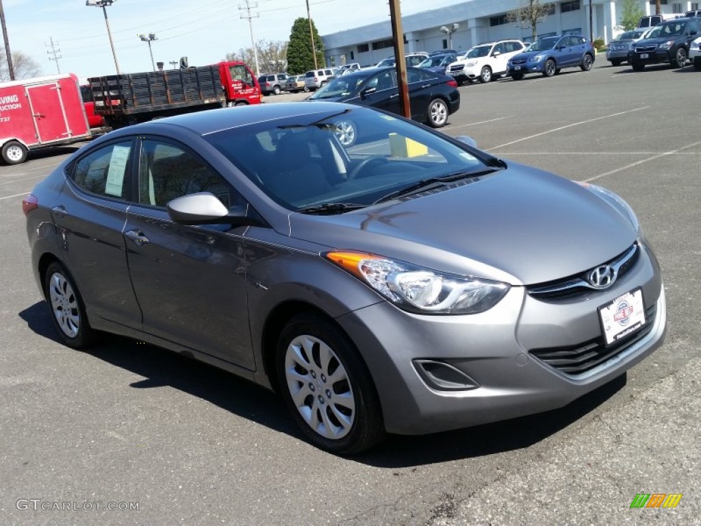 2012 Elantra GLS - Harbor Gray Metallic / Gray photo #3