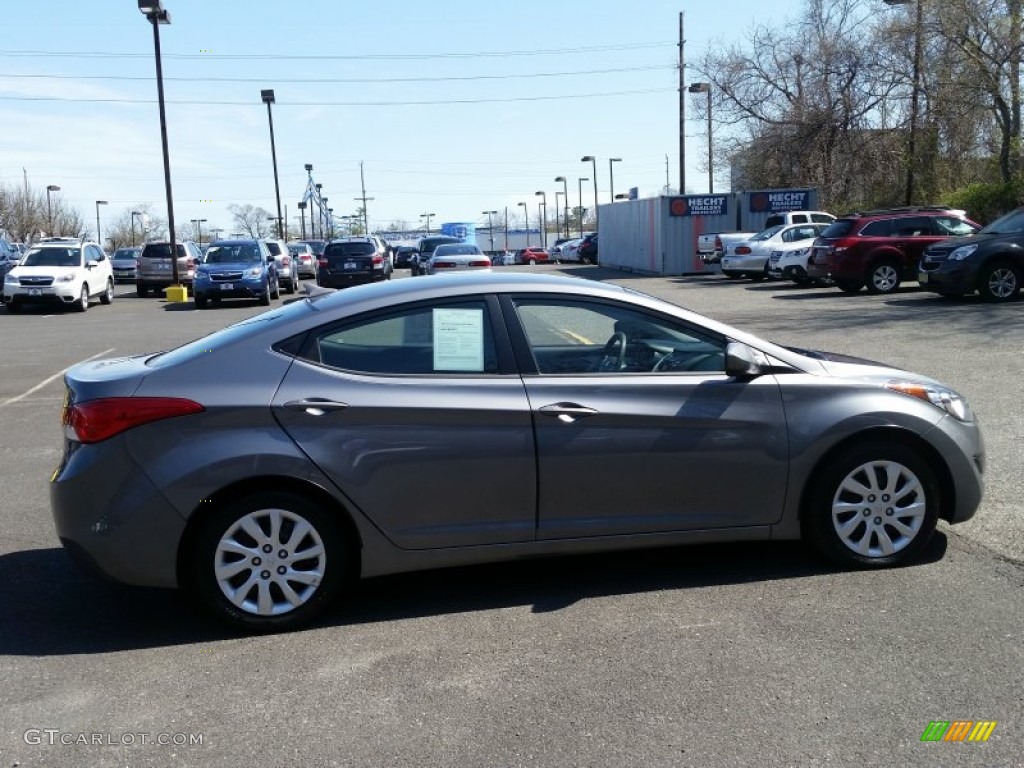 2012 Elantra GLS - Harbor Gray Metallic / Gray photo #5