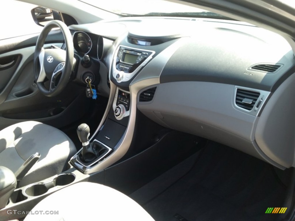 2012 Elantra GLS - Harbor Gray Metallic / Gray photo #6