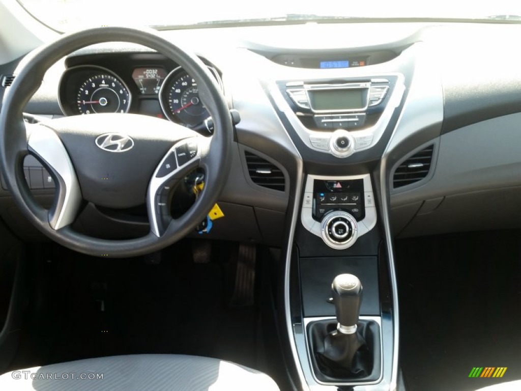 2012 Elantra GLS - Harbor Gray Metallic / Gray photo #12