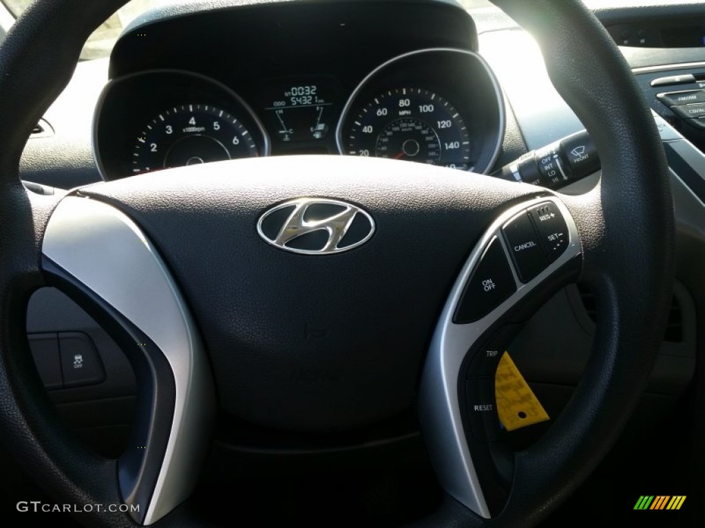 2012 Elantra GLS - Harbor Gray Metallic / Gray photo #13