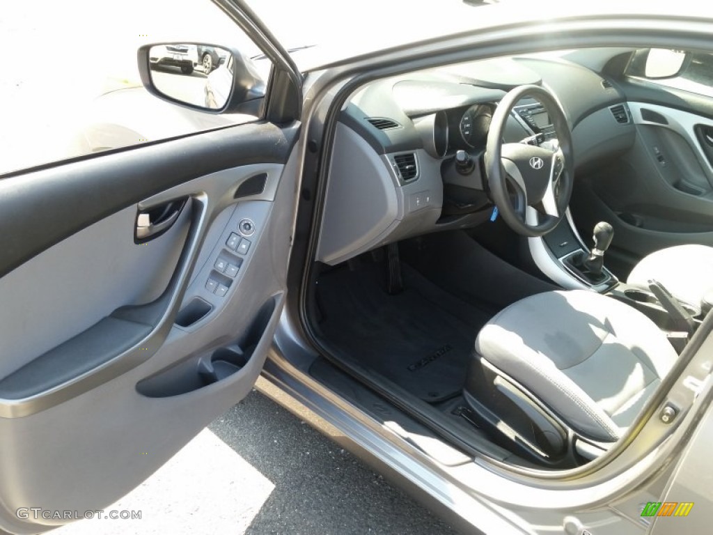 2012 Elantra GLS - Harbor Gray Metallic / Gray photo #16
