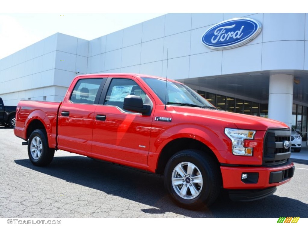 Race Red 2015 Ford F150 XL SuperCrew Exterior Photo #103326947