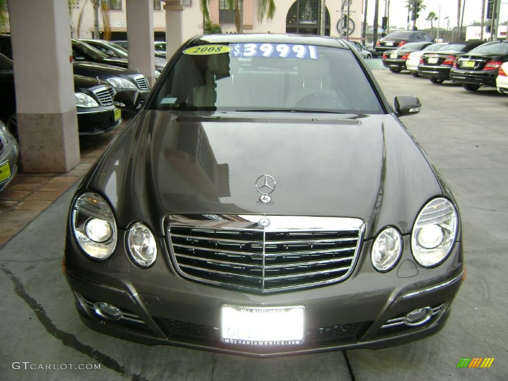2008 E 350 Sedan - Indium Grey Metallic / Cognac Brown/Black photo #18