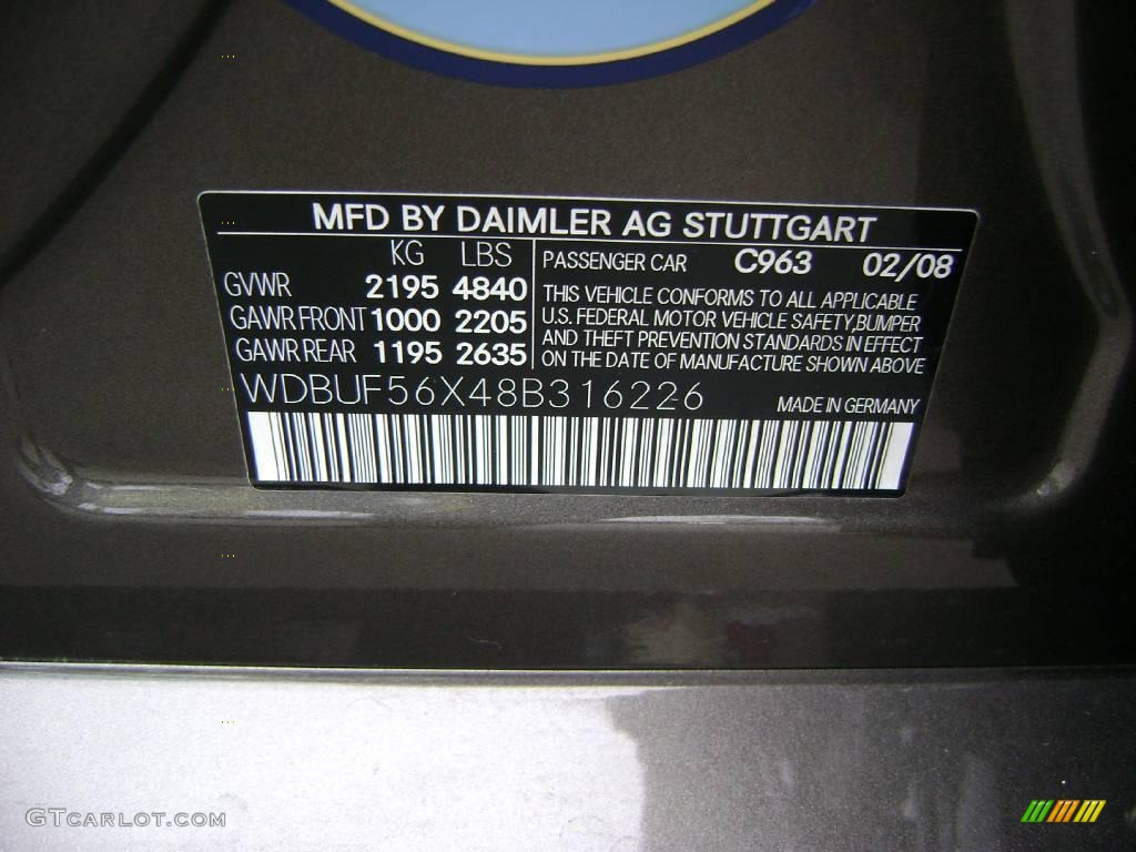 2008 E 350 Sedan - Indium Grey Metallic / Cognac Brown/Black photo #19