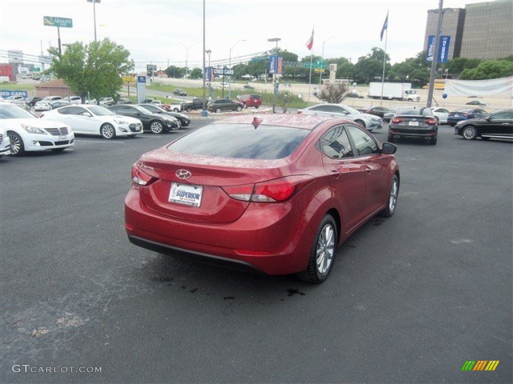 2016 Elantra SE - Red / Beige photo #8