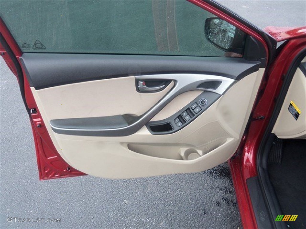 2016 Elantra SE - Red / Beige photo #14