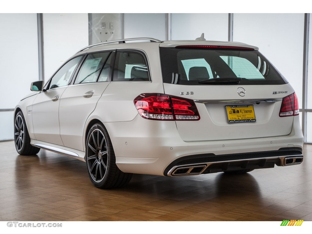 2015 E 63 AMG S 4Matic Wagon - designo Magno Cashmere White / designo Platinum White photo #4