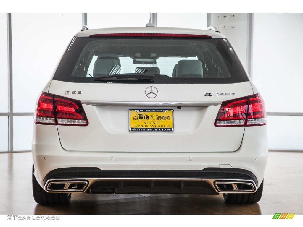 2015 E 63 AMG S 4Matic Wagon - designo Magno Cashmere White / designo Platinum White photo #5