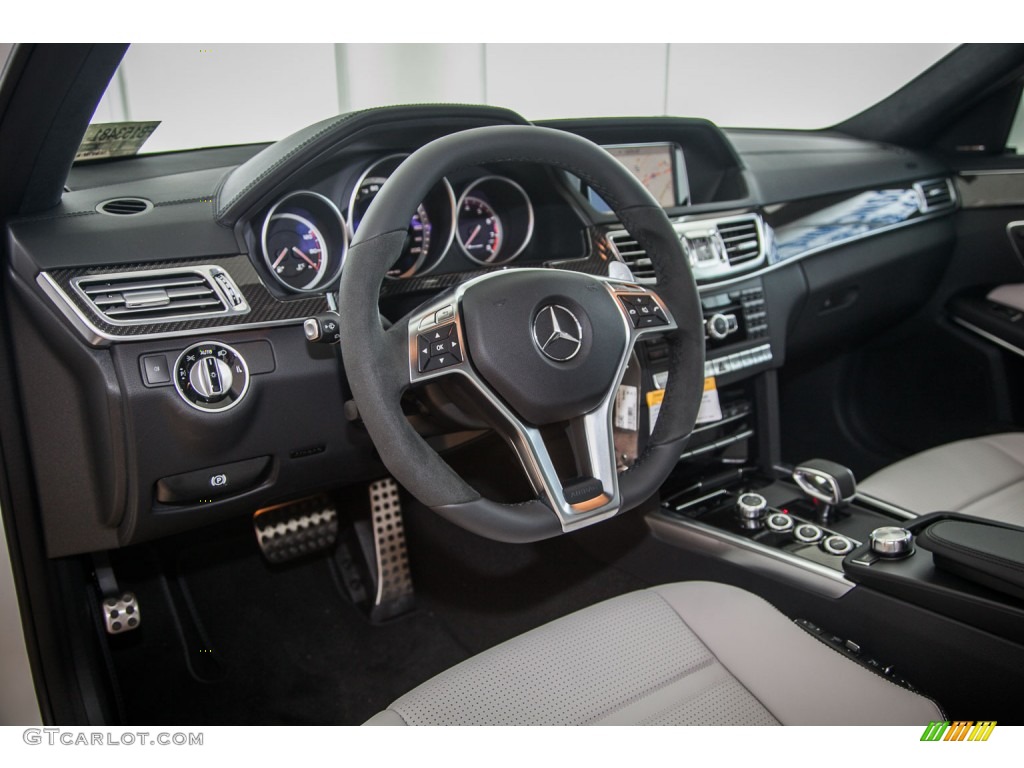 2015 E 63 AMG S 4Matic Wagon - designo Magno Cashmere White / designo Platinum White photo #7
