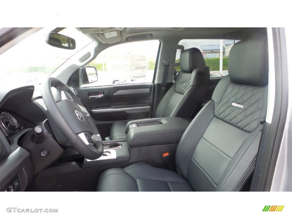 Black Interior 2015 Toyota Tundra Platinum CrewMax 4x4 Photo #103332340
