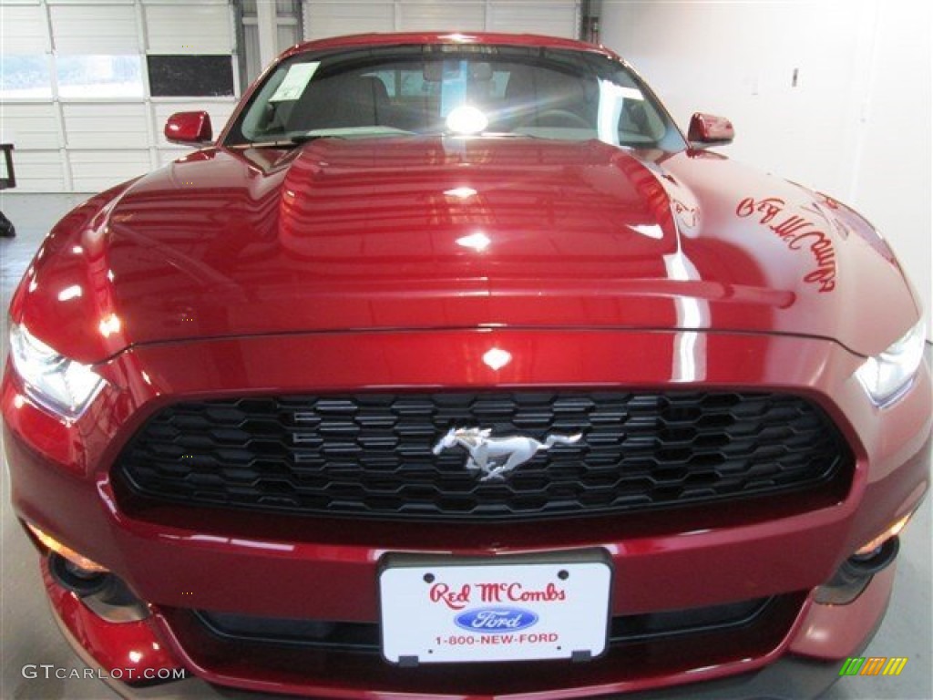 2015 Mustang V6 Coupe - Ruby Red Metallic / Ebony photo #2