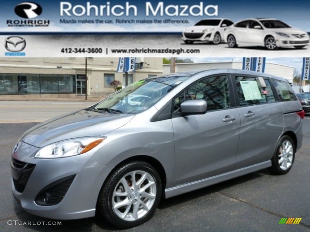 2012 MAZDA5 Touring - Liquid Silver Metallic / Black photo #1