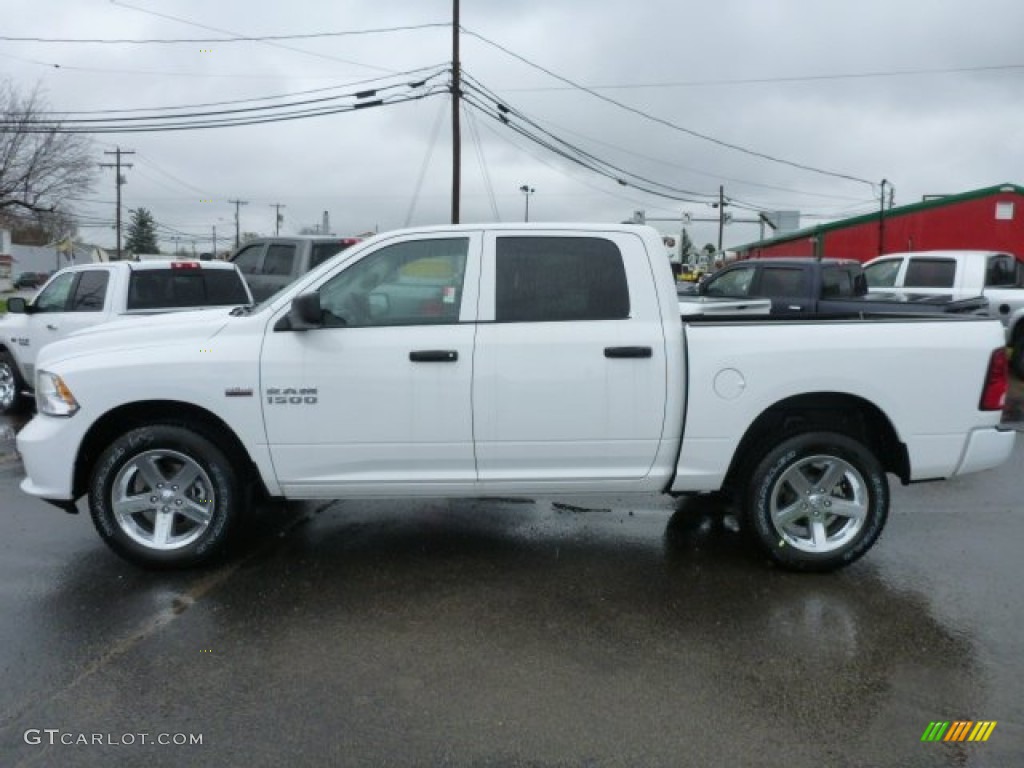 2015 1500 Express Crew Cab 4x4 - Bright White / Black/Diesel Gray photo #2