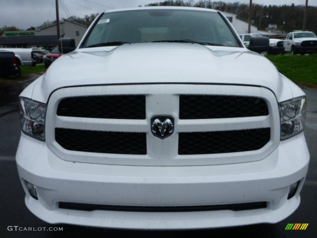 2015 1500 Express Crew Cab 4x4 - Bright White / Black/Diesel Gray photo #9