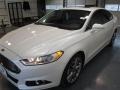 2015 White Platinum Metallic Ford Fusion Titanium  photo #3