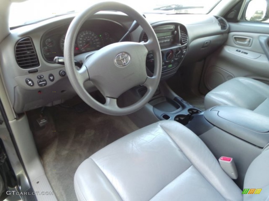 Dark Gray Interior 2005 Toyota Tundra SR5 Double Cab 4x4 Photo #103337546