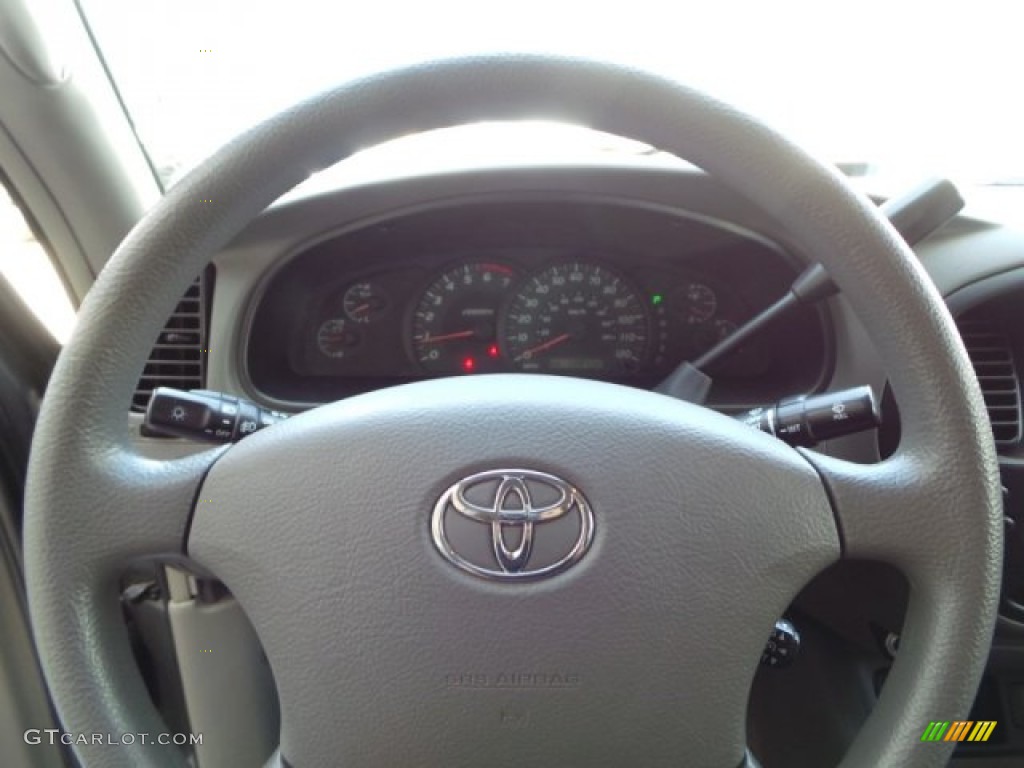 2005 Toyota Tundra SR5 Double Cab 4x4 Dark Gray Steering Wheel Photo #103337825