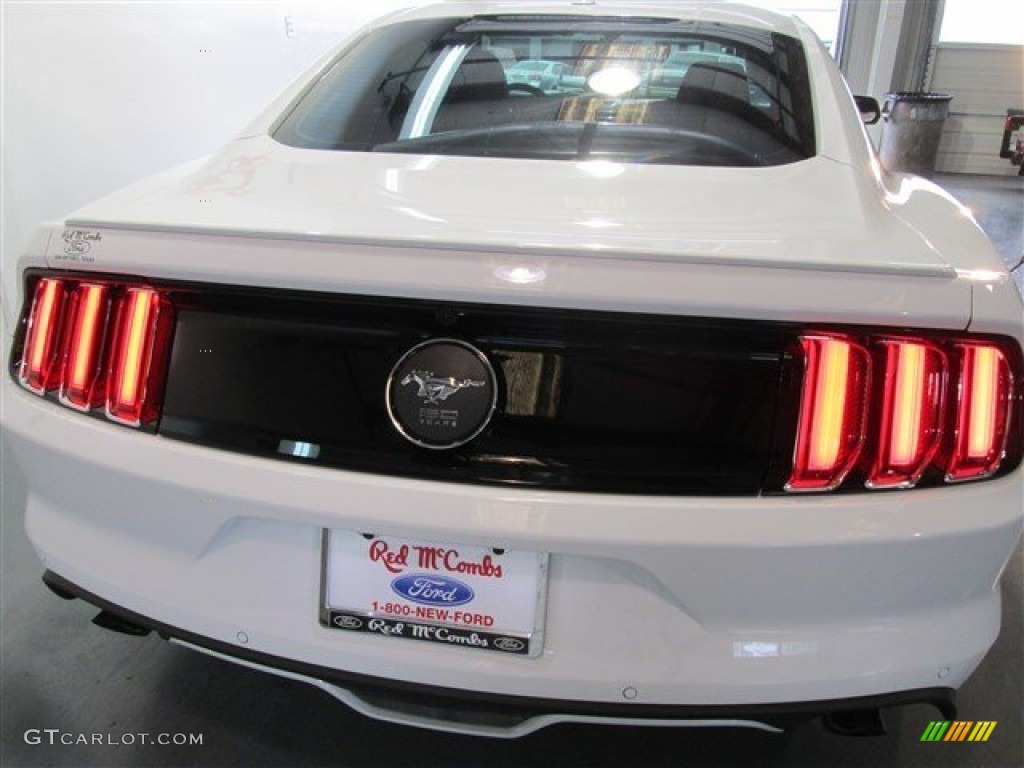 2015 Mustang EcoBoost Premium Coupe - Oxford White / 50 Years Raven Black photo #5