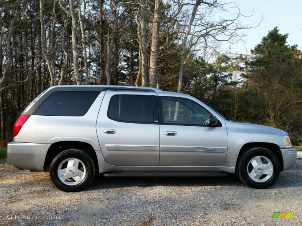 2004 Envoy XUV SLT 4x4 - Liquid Silver Metallic / Dark Pewter photo #6