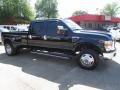 2009 Black Clearcoat Ford F350 Super Duty Lariat Crew Cab 4x4 Dually  photo #6