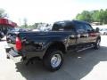 2009 Black Clearcoat Ford F350 Super Duty Lariat Crew Cab 4x4 Dually  photo #7