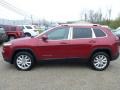 2015 Deep Cherry Red Crystal Pearl Jeep Cherokee Limited 4x4  photo #2