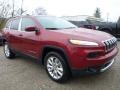 2015 Deep Cherry Red Crystal Pearl Jeep Cherokee Limited 4x4  photo #8