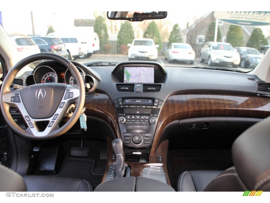 2012 Acura MDX SH-AWD Advance Ebony Dashboard Photo #103340282