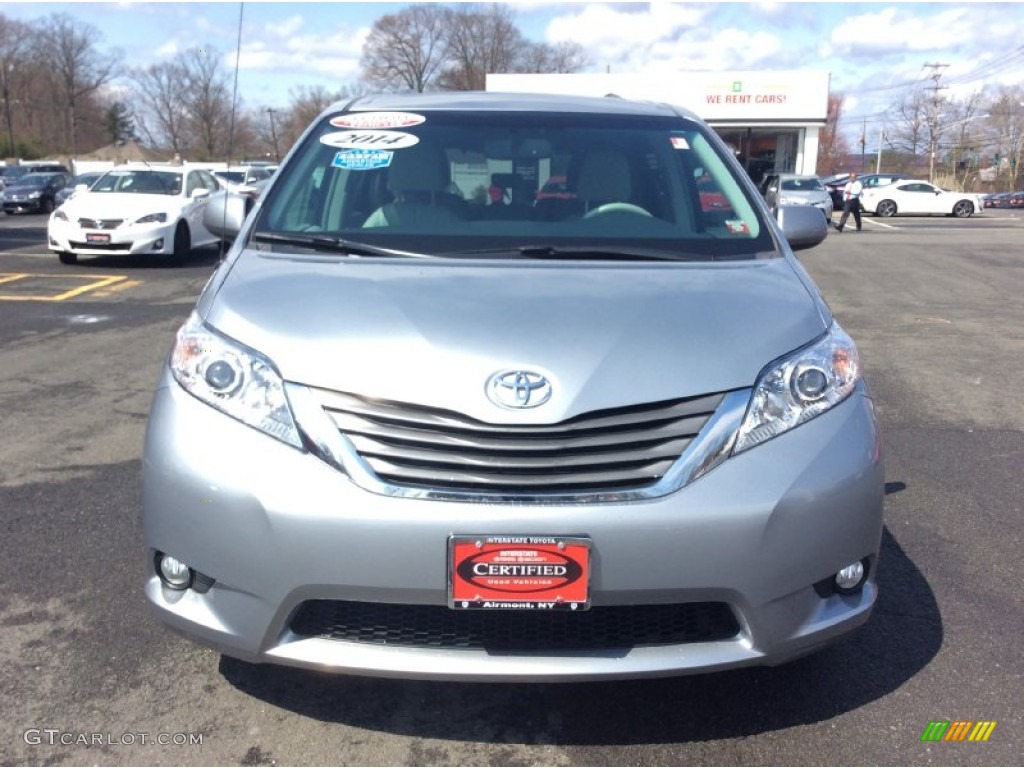 2014 Sienna XLE - Silver Sky Metallic / Light Gray photo #2