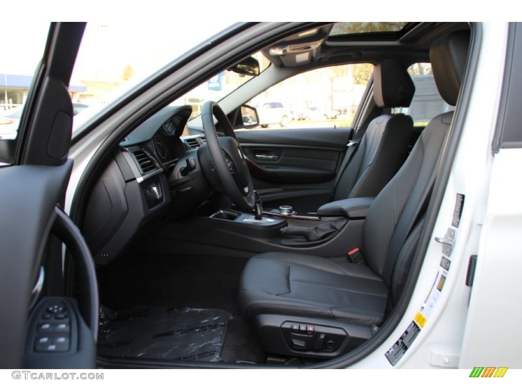 2014 3 Series 320i xDrive Sedan - Mineral White Metallic / Black photo #11