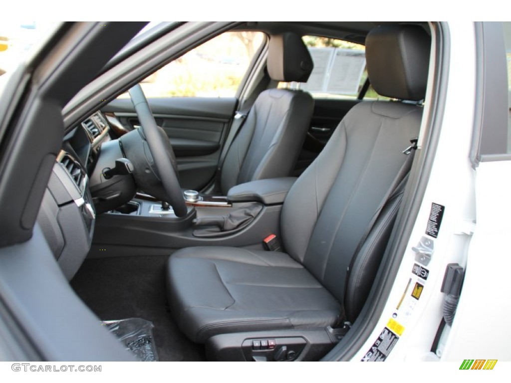 2014 3 Series 320i xDrive Sedan - Mineral White Metallic / Black photo #13