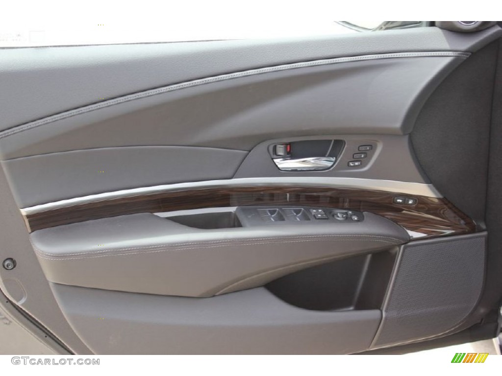 2016 Acura RLX Technology Ebony Door Panel Photo #103349420