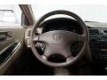 Ivory 2002 Honda Accord EX V6 Sedan Steering Wheel