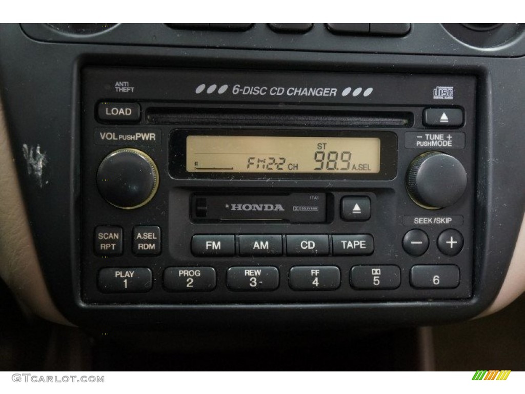 2002 Honda Accord EX V6 Sedan Audio System Photos