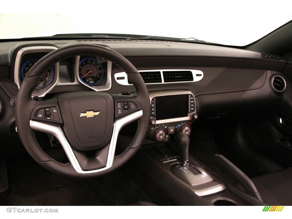 2015 Chevrolet Camaro LT Convertible Black Dashboard Photo #103349897