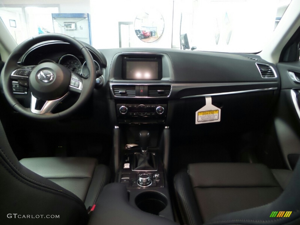 2016 Mazda CX-5 Grand Touring AWD Black Dashboard Photo #103350758