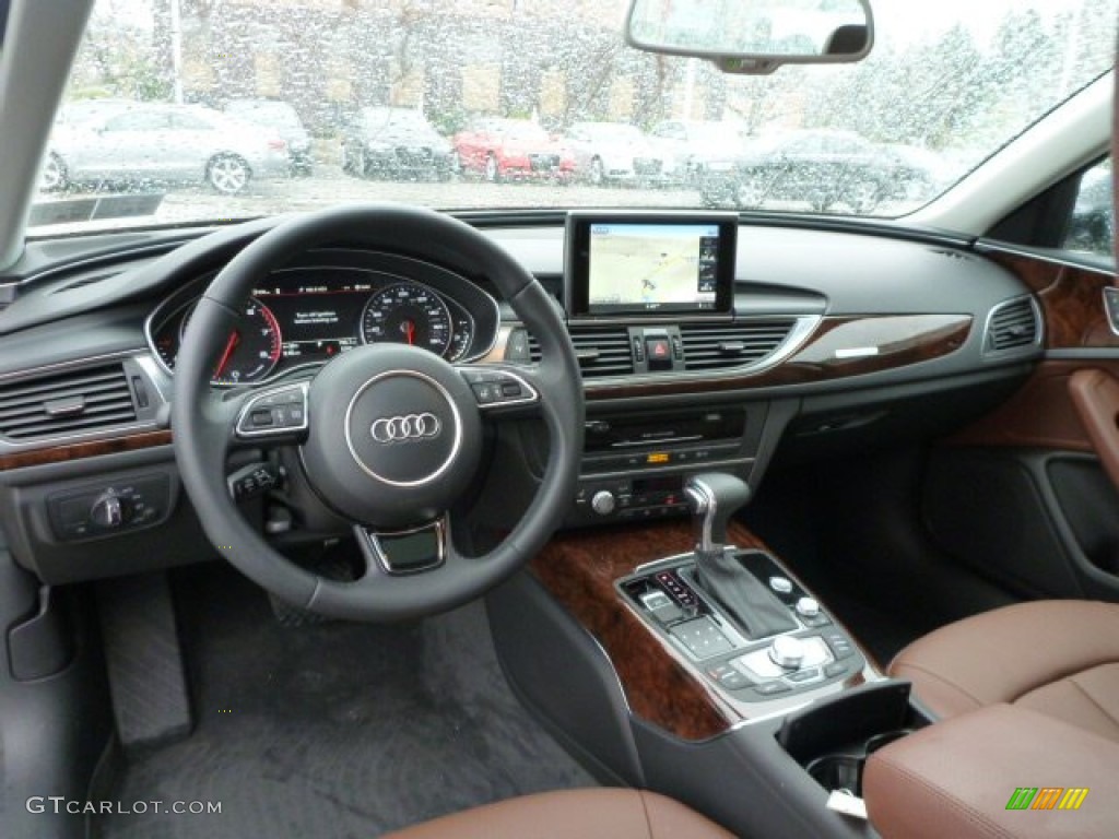 2015 A6 2.0T Premium Plus quattro Sedan - Oolong Gray Metallic / Nougat Brown photo #11