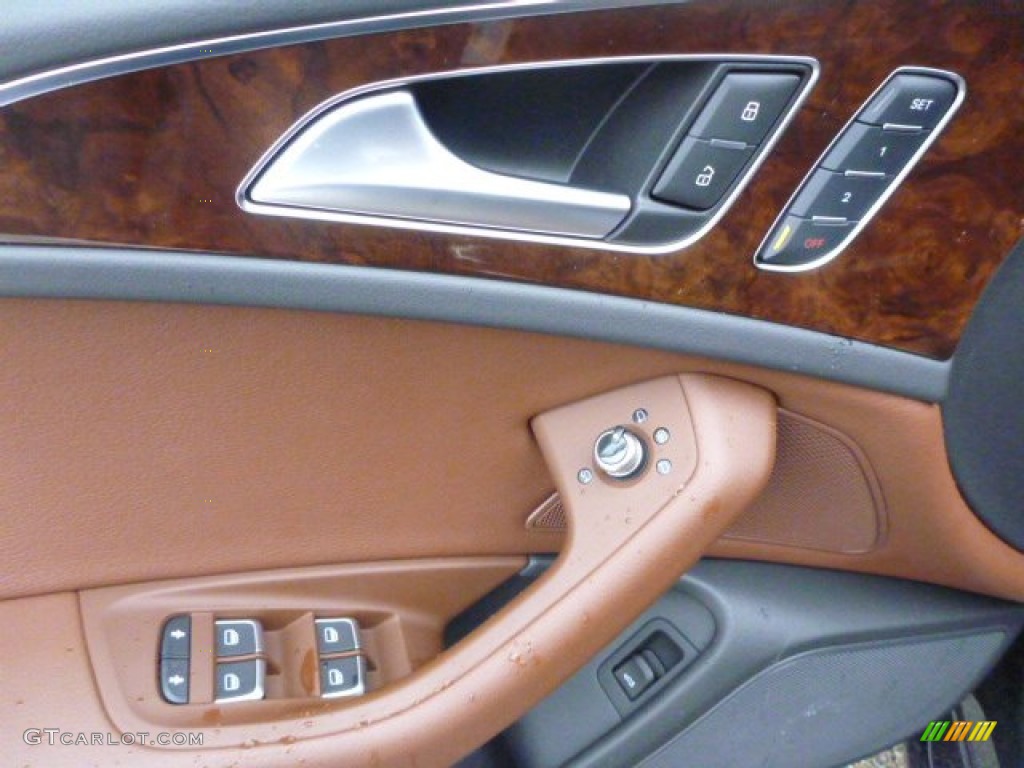 2015 A6 2.0T Premium Plus quattro Sedan - Oolong Gray Metallic / Nougat Brown photo #12