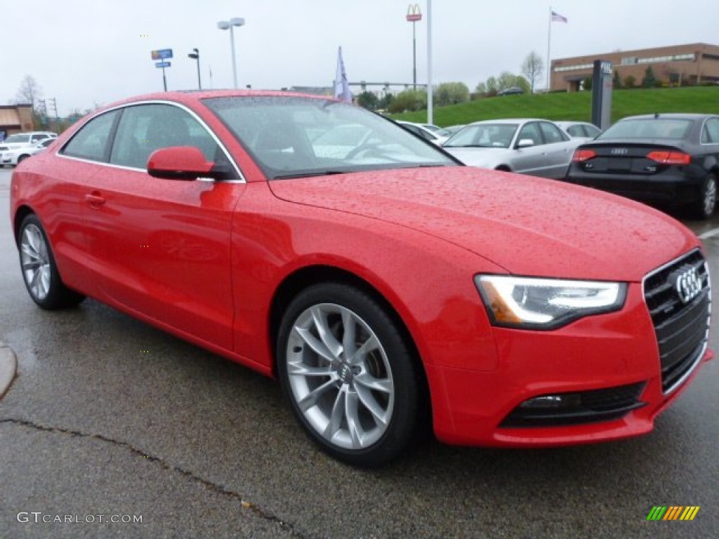 2014 A5 2.0T quattro Coupe - Brilliant Red / Black photo #6