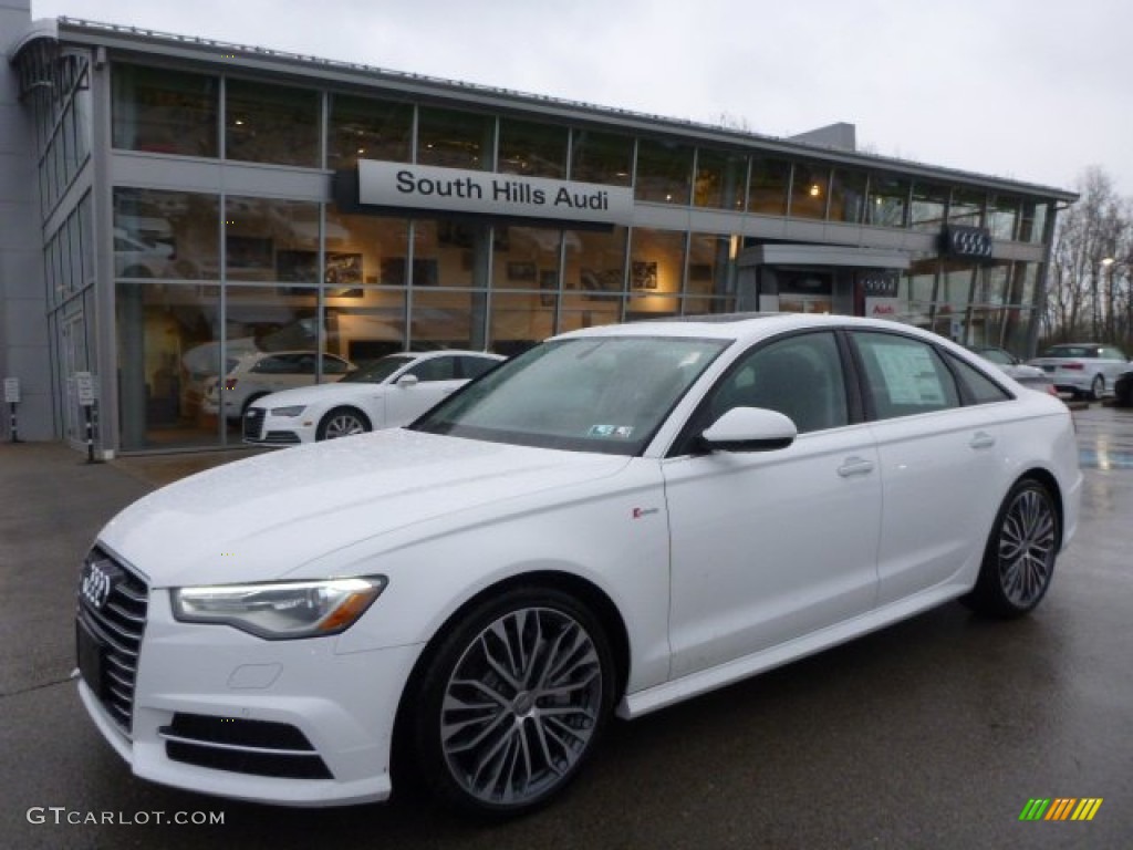 2016 A6 3.0 TFSI Premium Plus quattro - Ibis White / Black photo #1