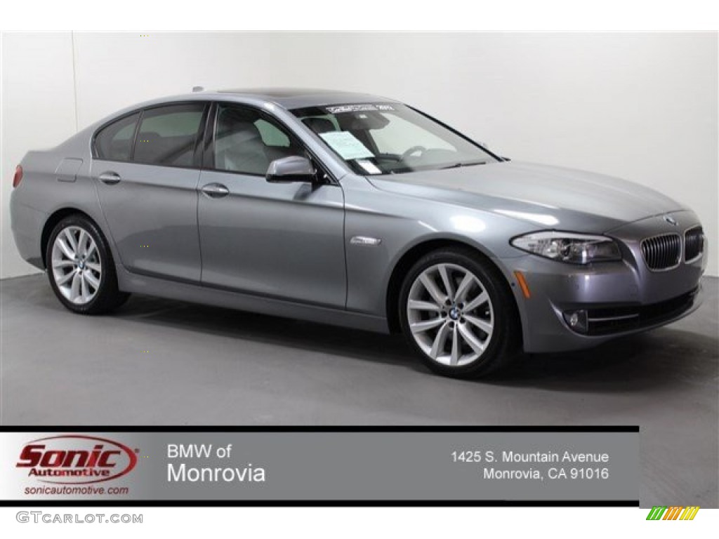 2012 5 Series 535i Sedan - Space Gray Metallic / Everest Gray photo #1